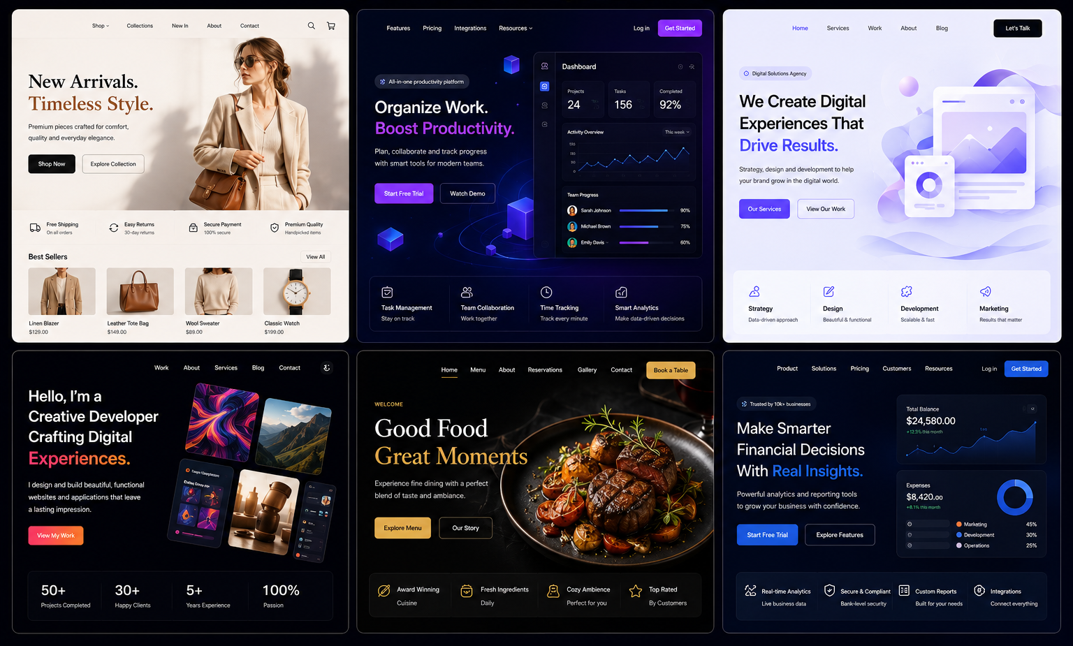 SaaS and brand web design